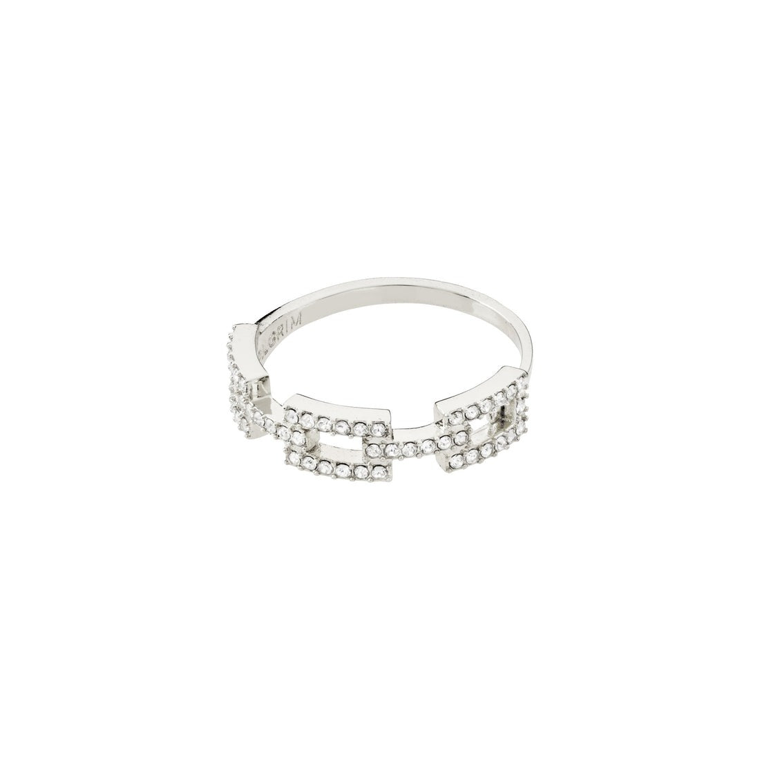 COBY Recycled Crystal Ring Silver