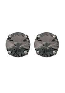 Black Diamond Rivoli Studs Antique Silver Earrings
