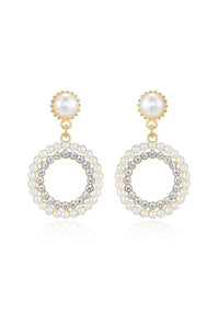 Mother May 18k Gold Plated Pearl Earrings