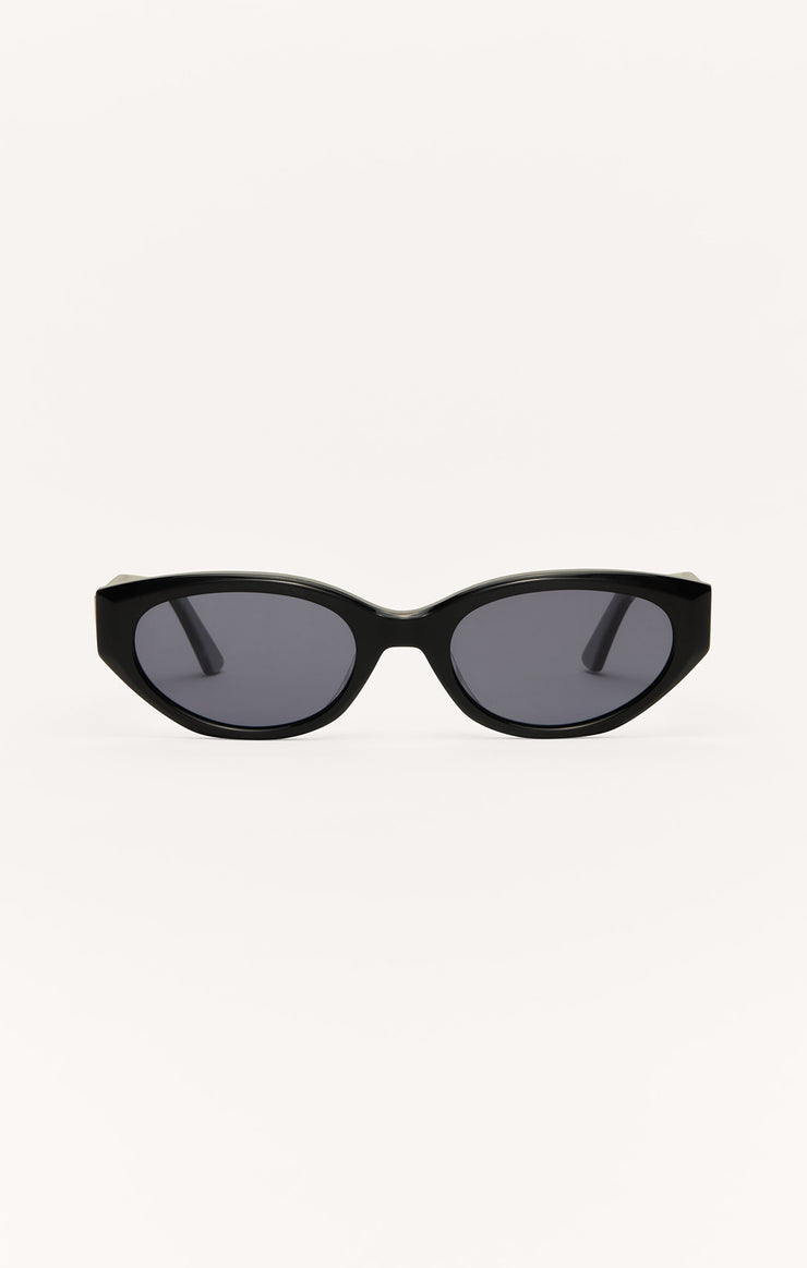 Heat Wave Sunglasses Black Gloss Grey Polarized