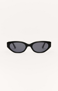 Heat Wave Sunglasses Black Gloss Grey Polarized