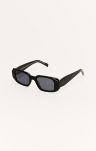 Off Duty Sunglasses Polished Black Grey