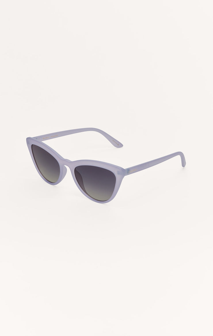 Rooftop Sunglasses Frosted Violet Gradient