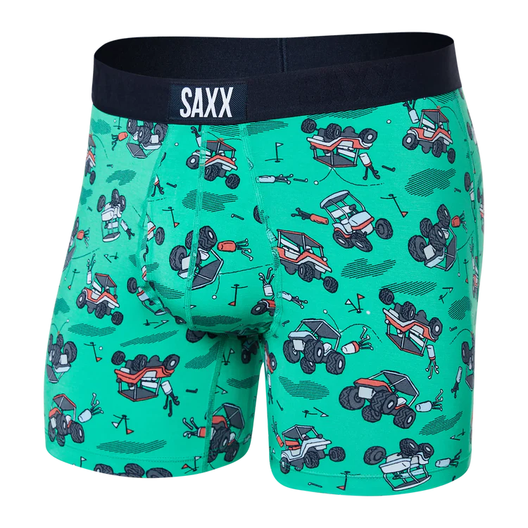 ULTRA Soft Boxer Brief / Off Course Carts Green