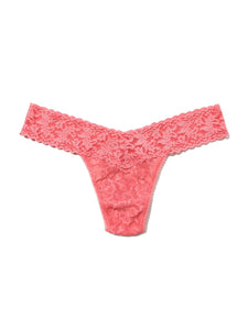 Rolled Signature Lace Low Rise Thong Multiple Solid Colours