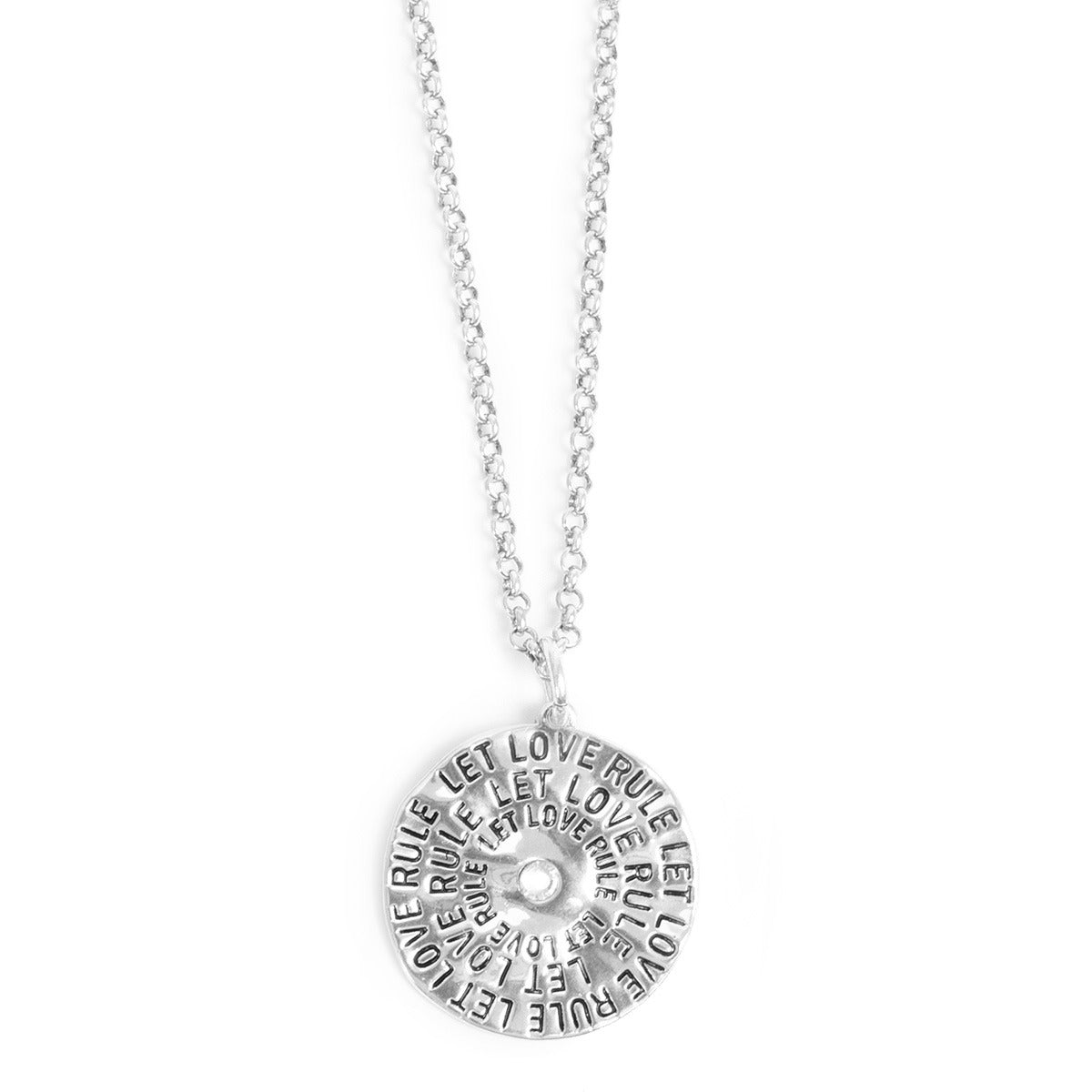 Let Love Rule Necklace 85 cm Silver
