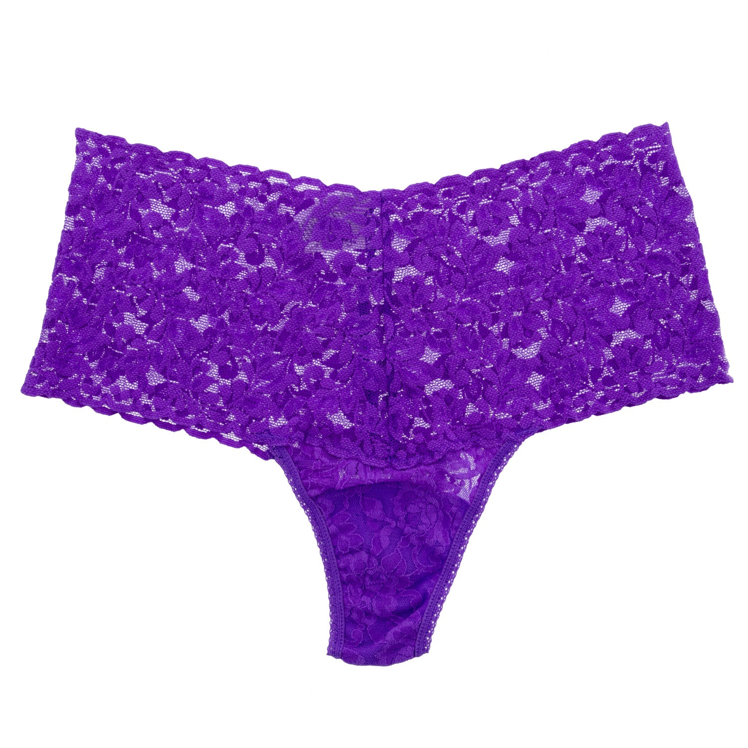 Retro Lace Thong Vivid Violet