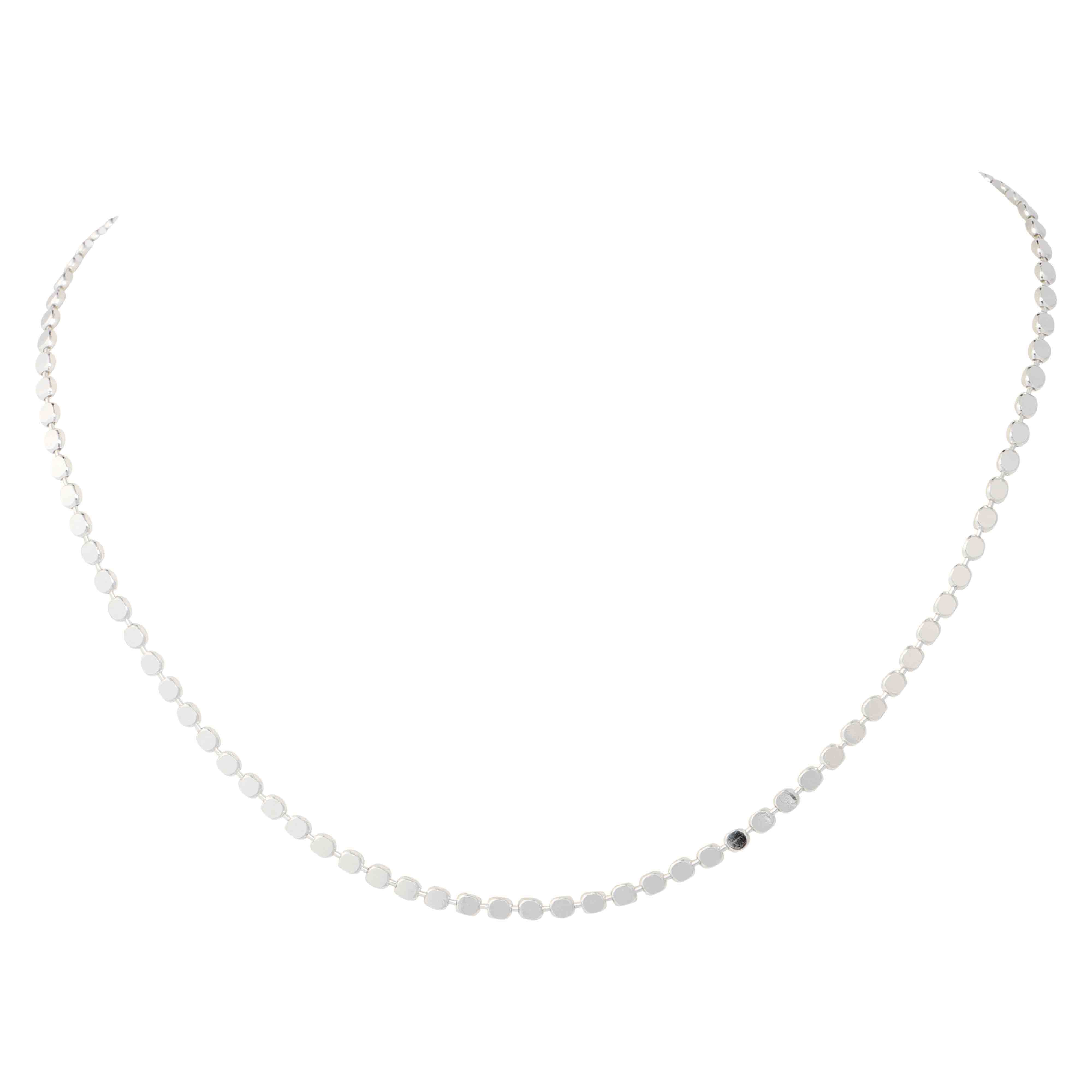 Mya Shiny Silver Necklace