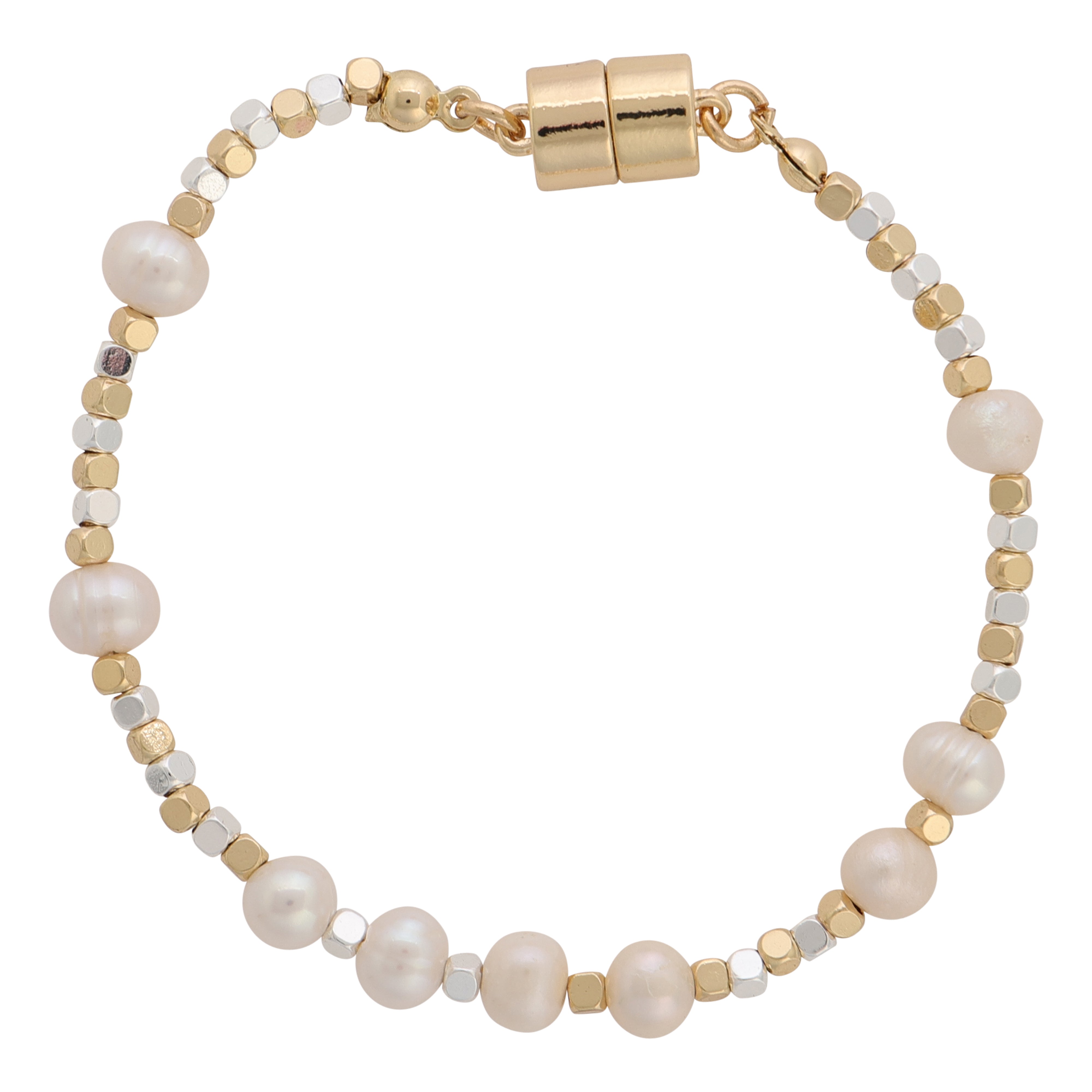 Eva Pearl and Gold Bracelet