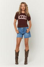 Load image into Gallery viewer, Short Sleeve Shrunken Rodeo Sweatshirt
