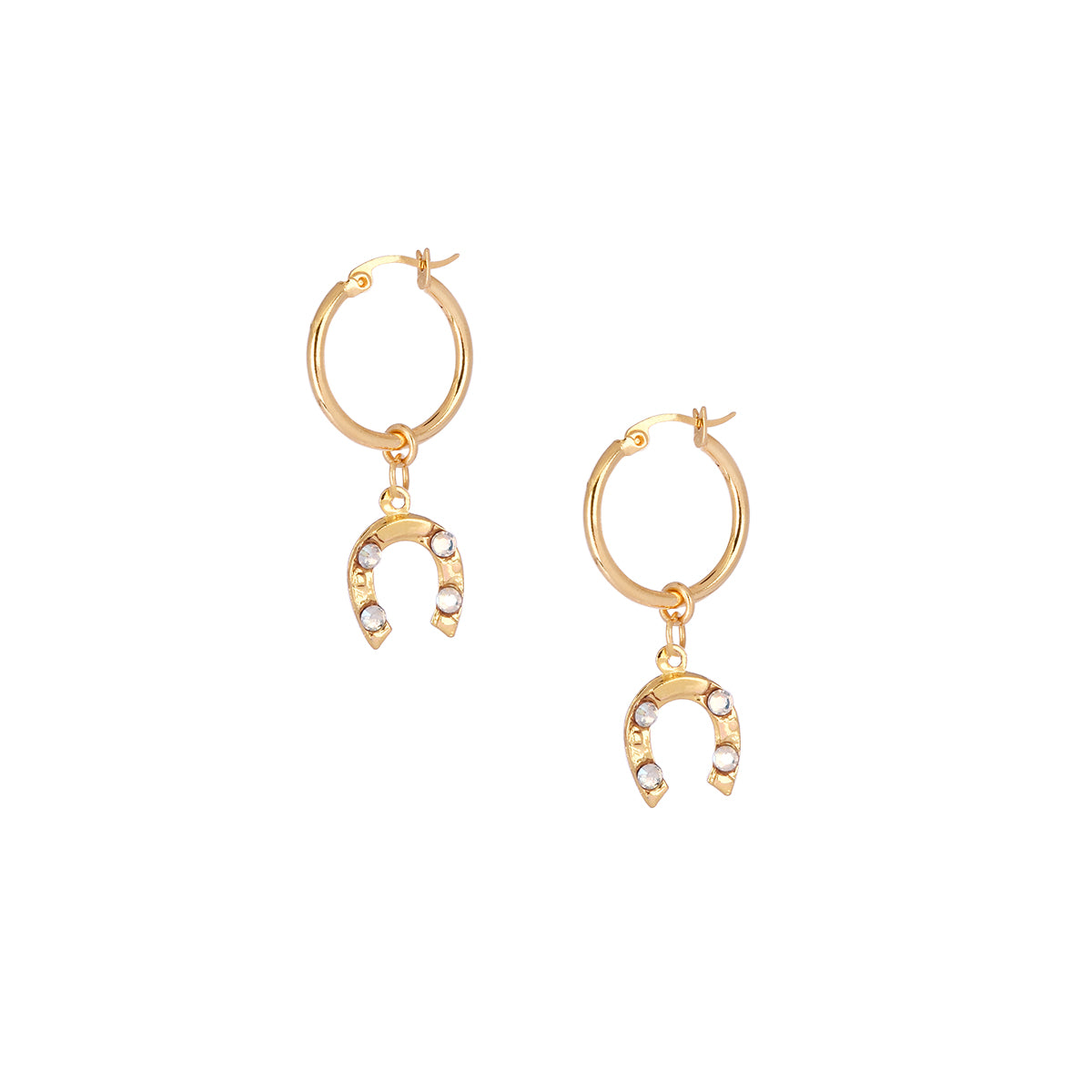 Clara Mishky Horseshoe Hoop Earring