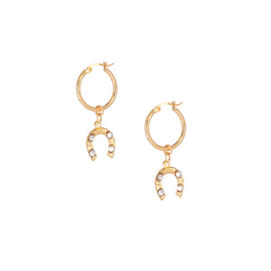 Clara Mishky Horseshoe Hoop Earring