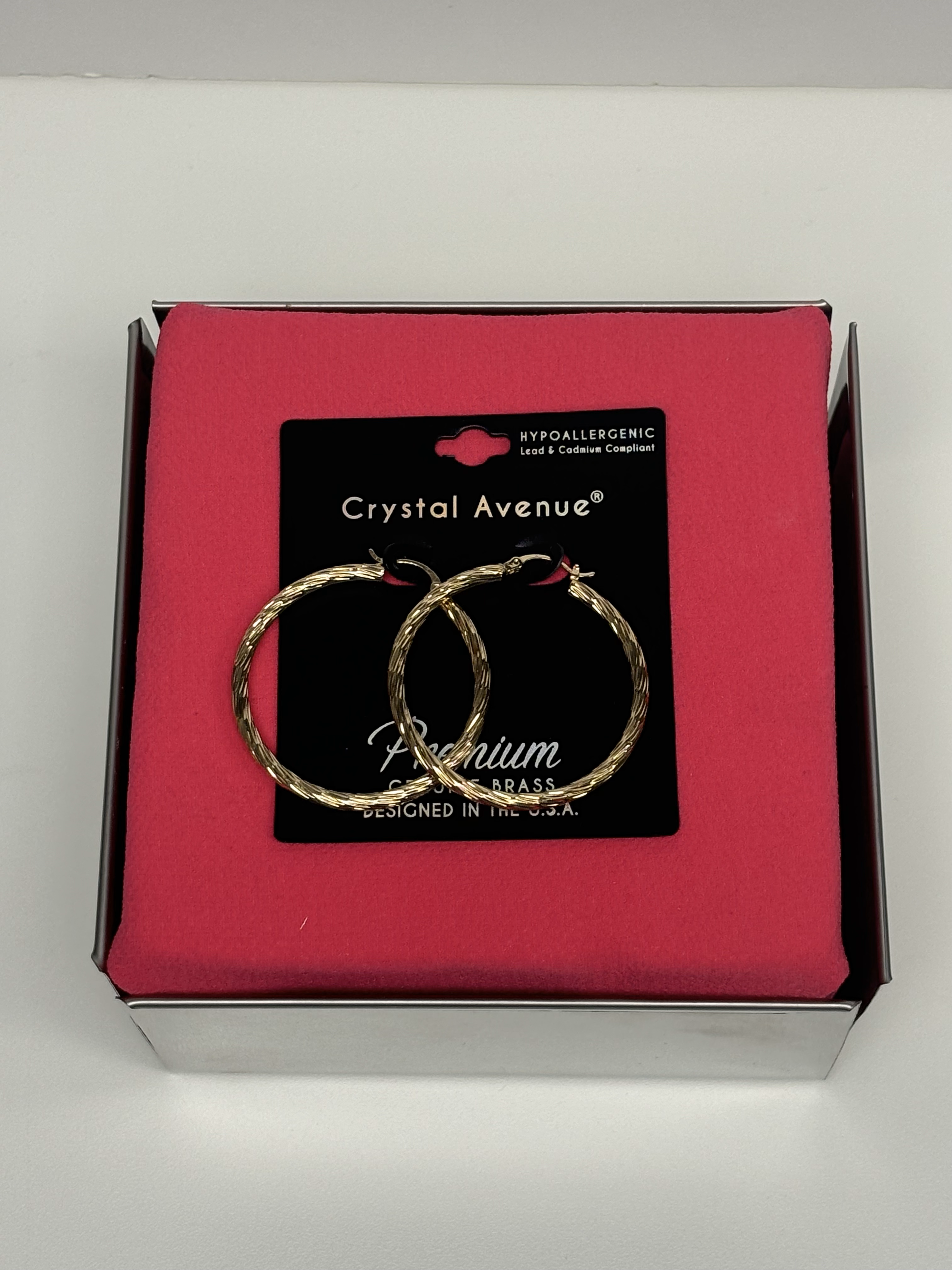 Amelia Texture Hoops