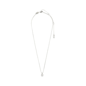 BEAT Recycled Crystal Coin Necklace Silver-Plated