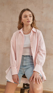 Taylor Shirt Pink Stripe