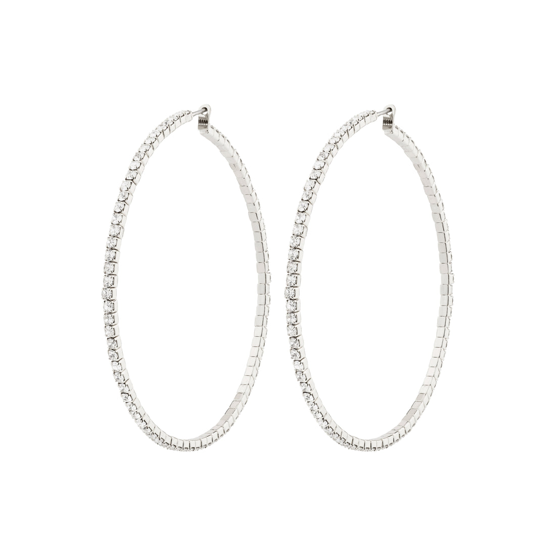 SIDNEY crystal hoop earrings