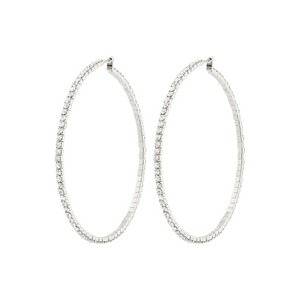 SIDNEY crystal hoop earrings