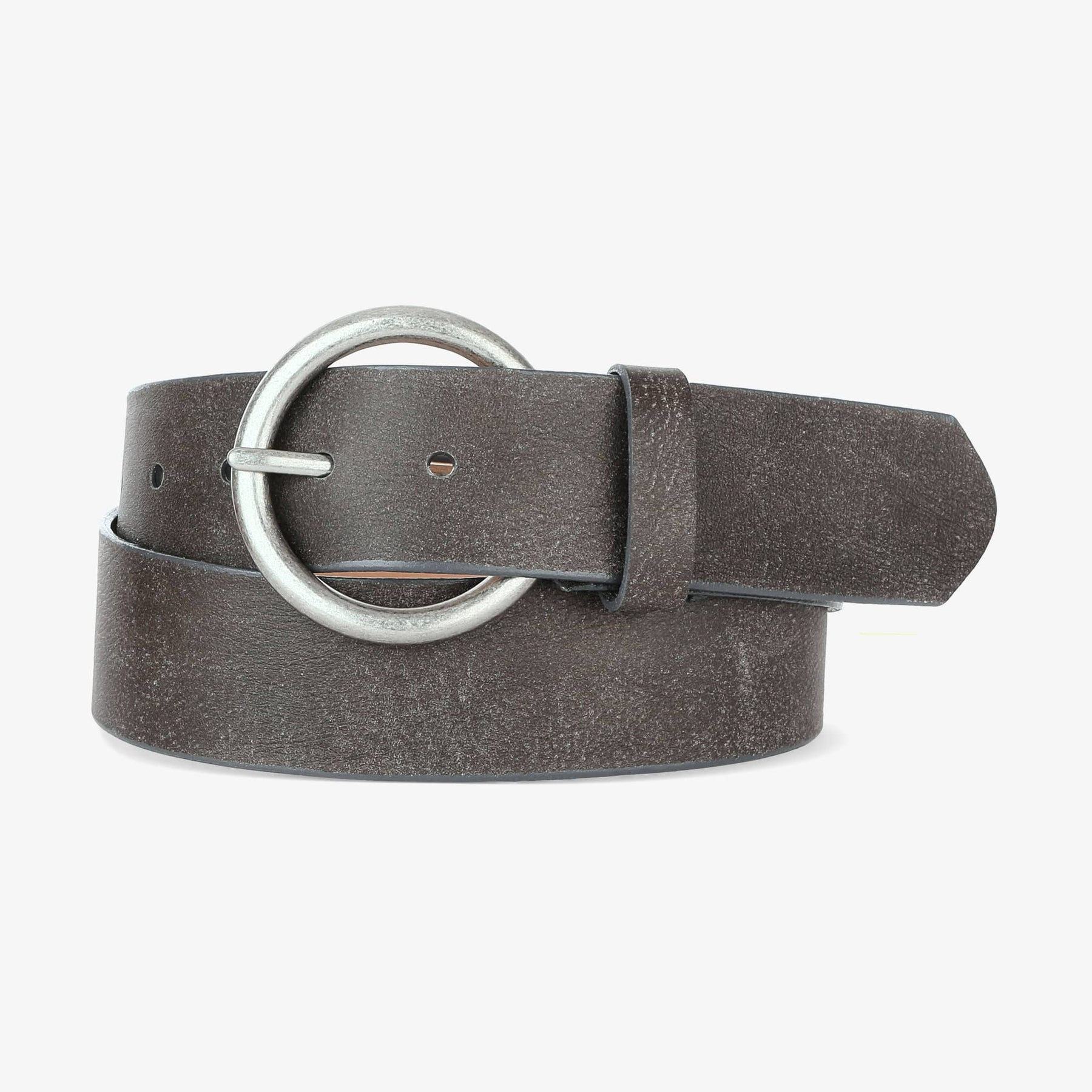 Vika Stage Coach Leather Belt Bark