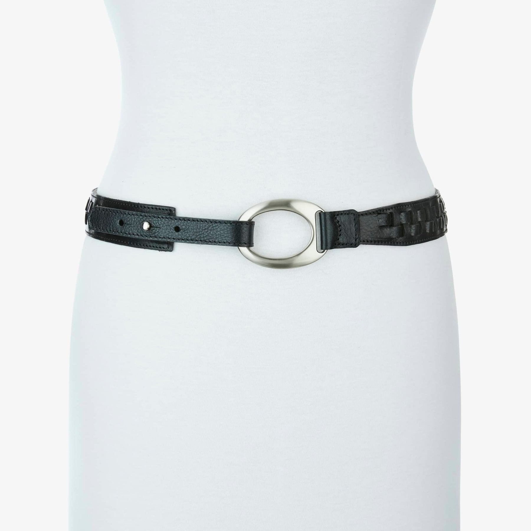 Monika Vachetta Leather Belt Black