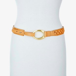 Monika Vachetta Leather Belt Natural