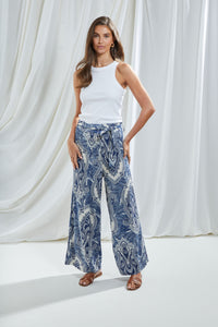 Cleo Trousers Ink Print