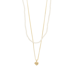 ARLET Necklace 2-in-1 Set, Gold-plated