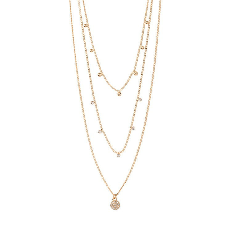 CHAYENNE Recycled Crystal Necklace Rose Gold-Plated