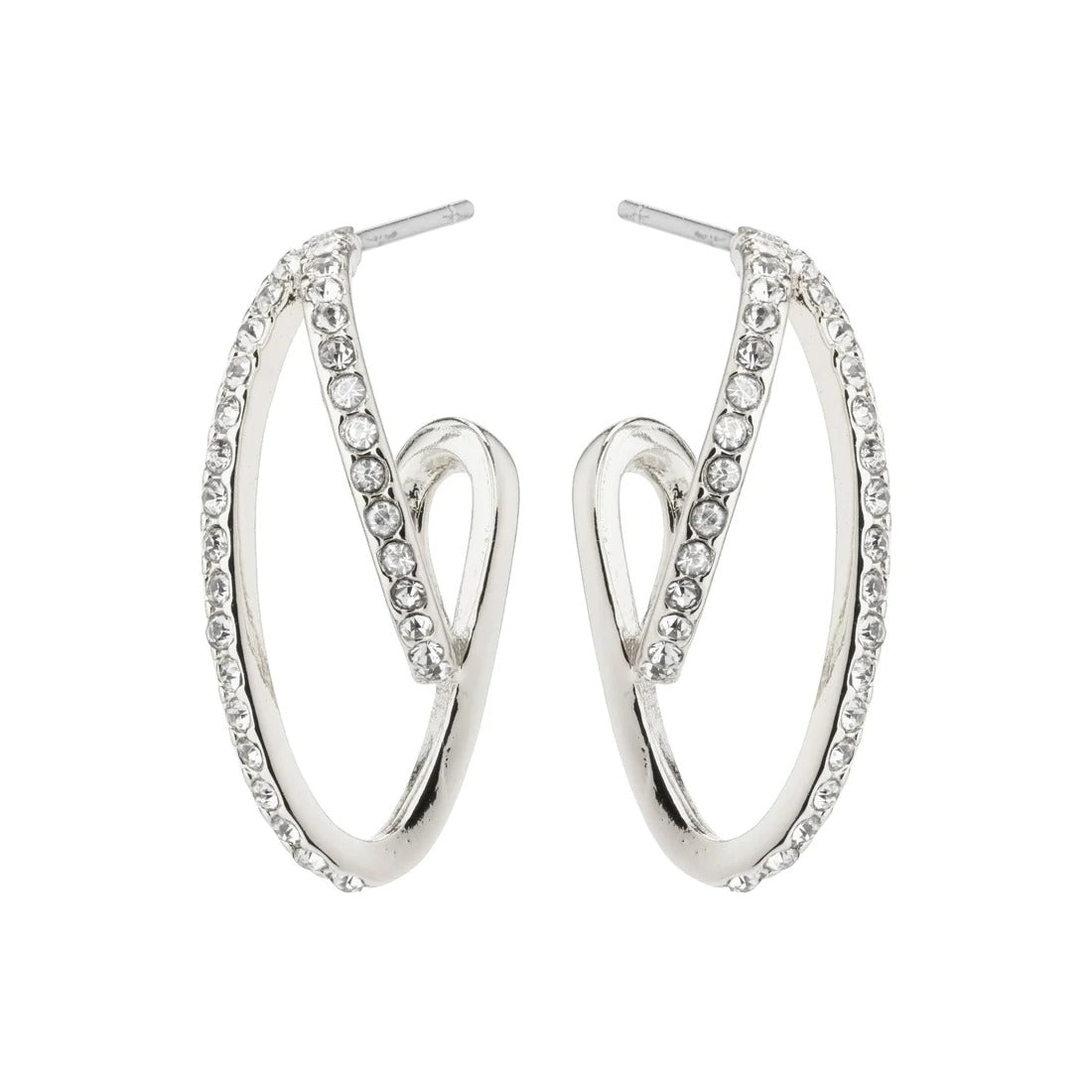 ETTY crystal earrings silver-plated