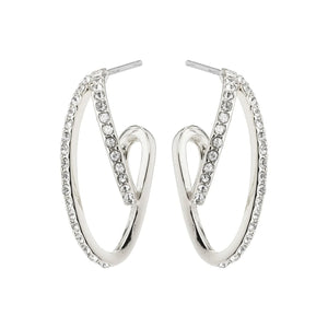 ETTY crystal earrings silver-plated