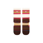 Load image into Gallery viewer, Athletic Steady Crew Socks Magenta Stripe
