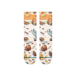 Load image into Gallery viewer, Todd Francis X Stance Trashed Crew Socks Off White
