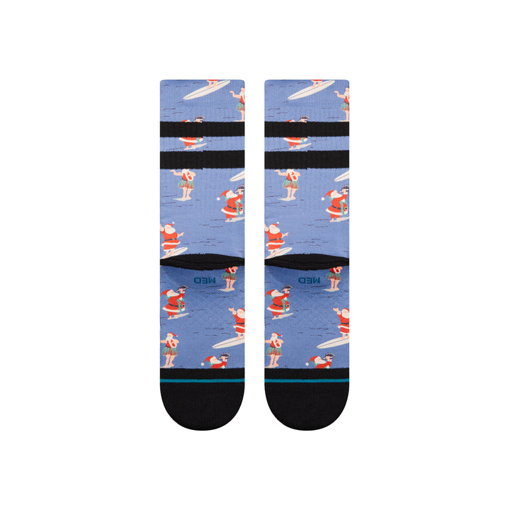 Surfing Santa Crew Socks