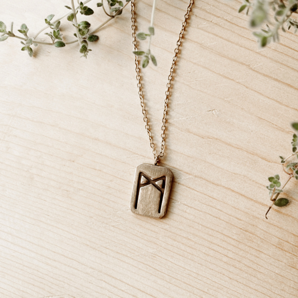 Mannaz Talisman Necklace