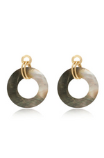 Load image into Gallery viewer, Loop Shell Dangle Earrings
