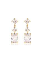 Load image into Gallery viewer, Reflective Crystal Dangle Earrings
