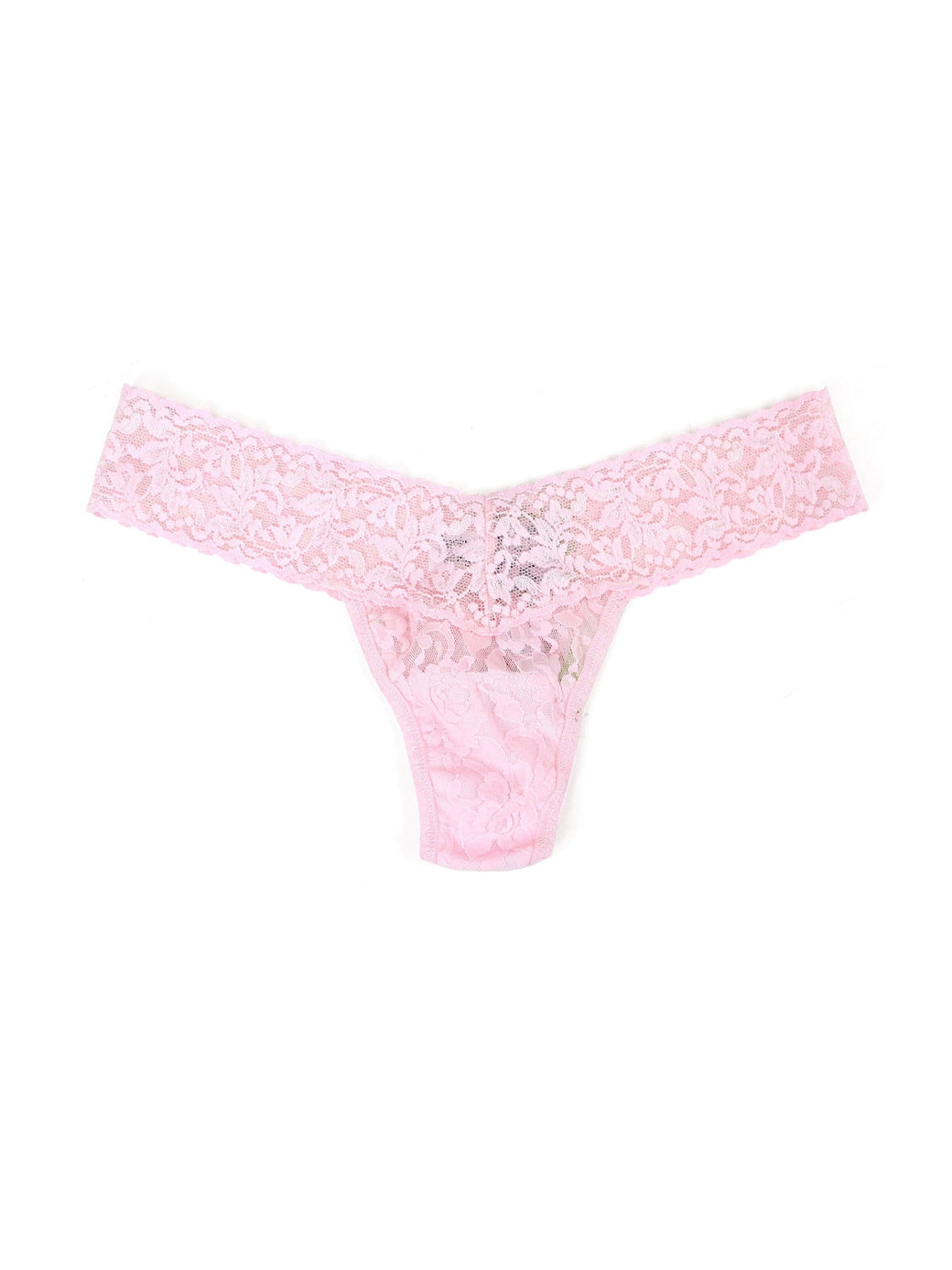 Rolled Signature Lace Low Rise Thong Multiple Solid Colours