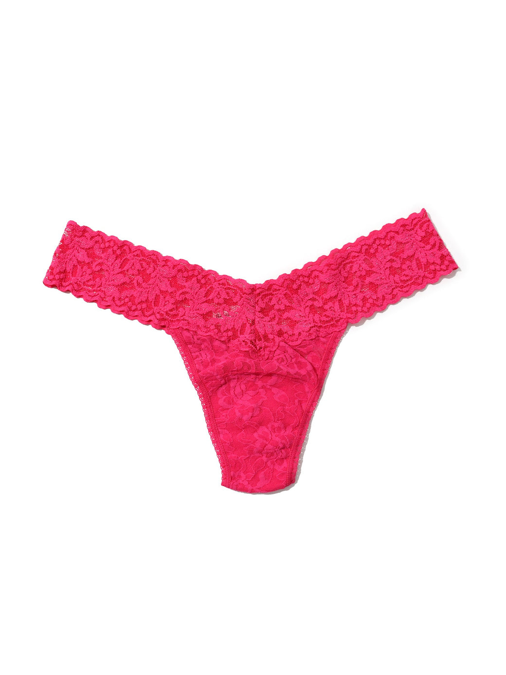 Rolled Signature Lace Low Rise Thong Multiple Solid Colours