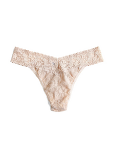 Rolled Signature Lace Original Rise Thong Multiple Solid Colours