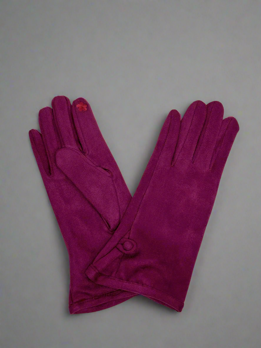 Hazel Faux Suede Gloves