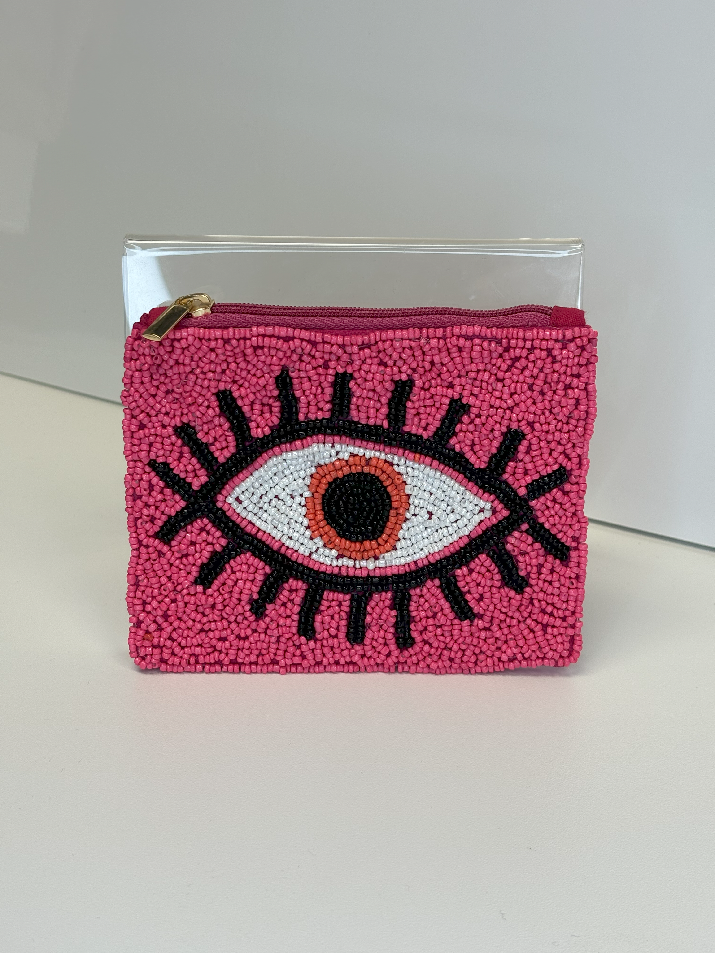 Eye Rhinestone Coin Purse