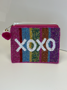 XOXO Rhinestone Coin Purse