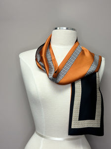 Mila Orange/Black Scarf