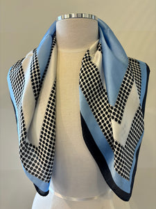 Isabelle Printed Scarf Blue Combo