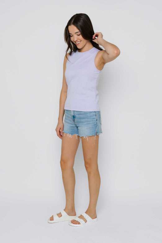 Jayne Sleeveless Tank Lilac