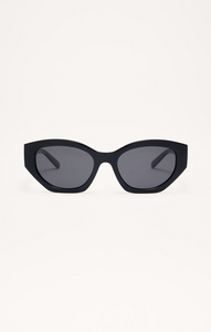 Love Sick Sunglasses Polished Black Grey