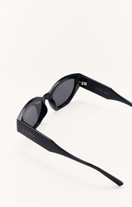 Love Sick Sunglasses Polished Black Grey