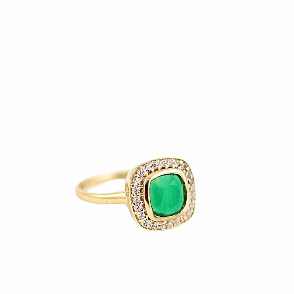Danica Ring Green Onyx