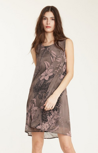 Sleeveless Georgette Dress Laguna Floral