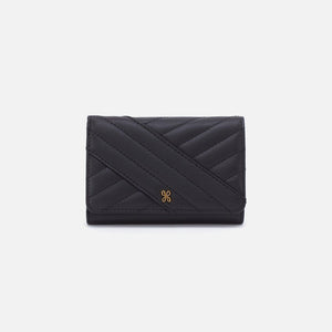 JILL Trifold Wallet Quilted Black