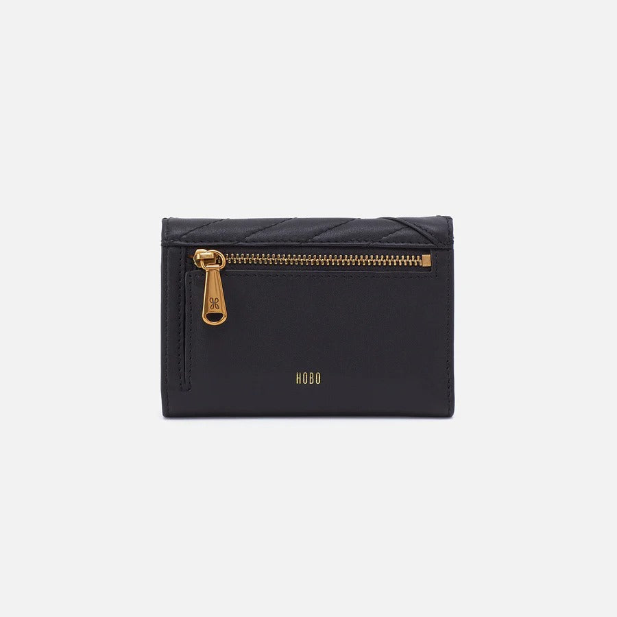 JILL Trifold Wallet Quilted Black